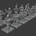Mô hình lính nỏ Warmaster Empire Crossbowmen 10mm - Thumbnail 2