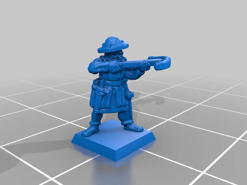 Mô hình lính nỏ Warmaster Empire Crossbowmen 10mm - Image 3