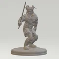 Mô hình 3D Tiefling Rogue (Sát thủ Tiefling) cho game nhập vai - Thumbnail 1