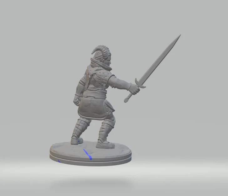 Mô hình 3D Tiefling Rogue (Sát thủ Tiefling) cho game nhập vai - Image 3