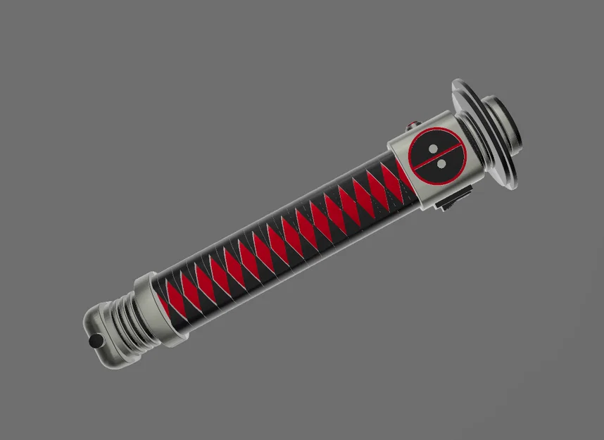 Mô hình tay cầm kiếm ánh sáng Deadpool Lightsaber Hilt 3D - Image 1