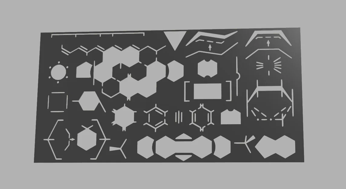 Stencil Hoá Học Overkill Chemistry Stencil - Image 1