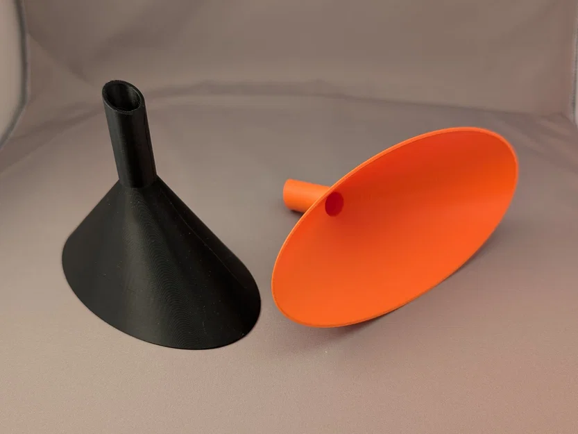 Phễu hình bầu dục (Oval Funnel) in 3D tiện lợi cho vật liệu khô - Image 1