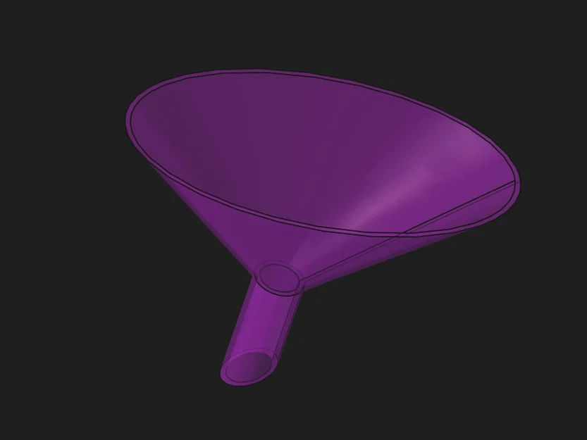 Phễu hình bầu dục (Oval Funnel) in 3D tiện lợi cho vật liệu khô - Image 2