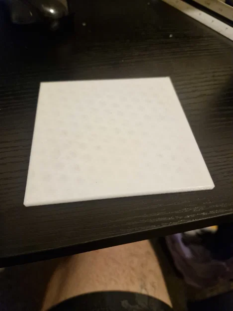 Mẫu đế lót ly (coaster) hình vuông 100mm đơn giản dễ in 3D - Image 1