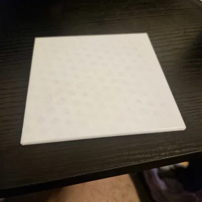Mẫu đế lót ly (coaster) hình vuông 100mm đơn giản dễ in 3D
