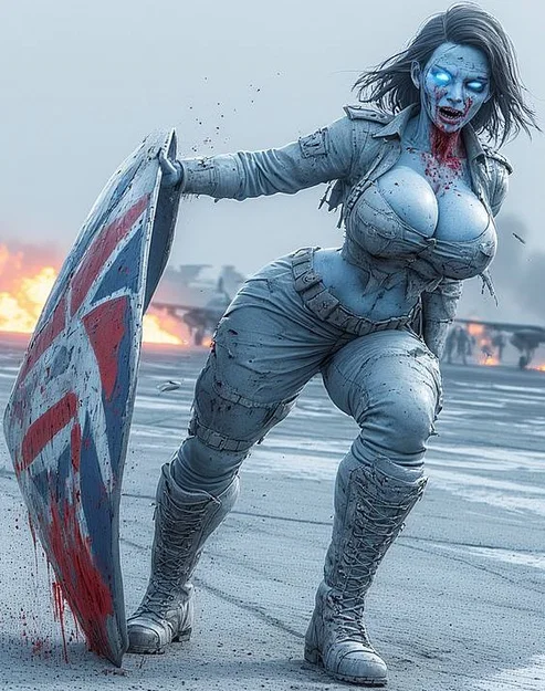 Mô hình nữ Zombie chiến binh độc đáo cho máy in 3D - Image 2