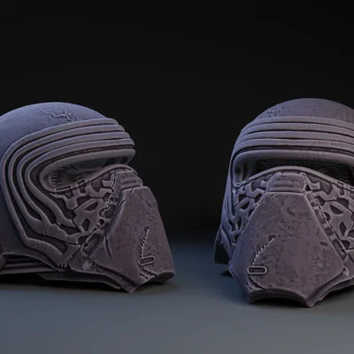Mô hình mũ bảo hiểm Kylo Ren phiên bản Gritty (3D Printing Model)