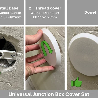 Bộ Nắp Hộp Đấu Nối Đa Năng (Universal Junction Box Cover Set)