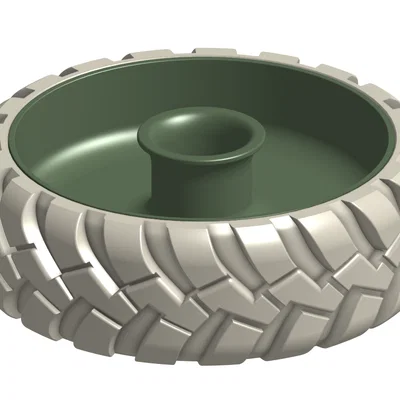 Tô Đựng Hạt Dẻ Cười Hình Lốp Xe Off-Road Độc Đáo - 3D Printing Model
