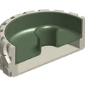 Tô Đựng Hạt Dẻ Cười Hình Lốp Xe Off-Road Độc Đáo - 3D Printing Model - Thumbnail 3