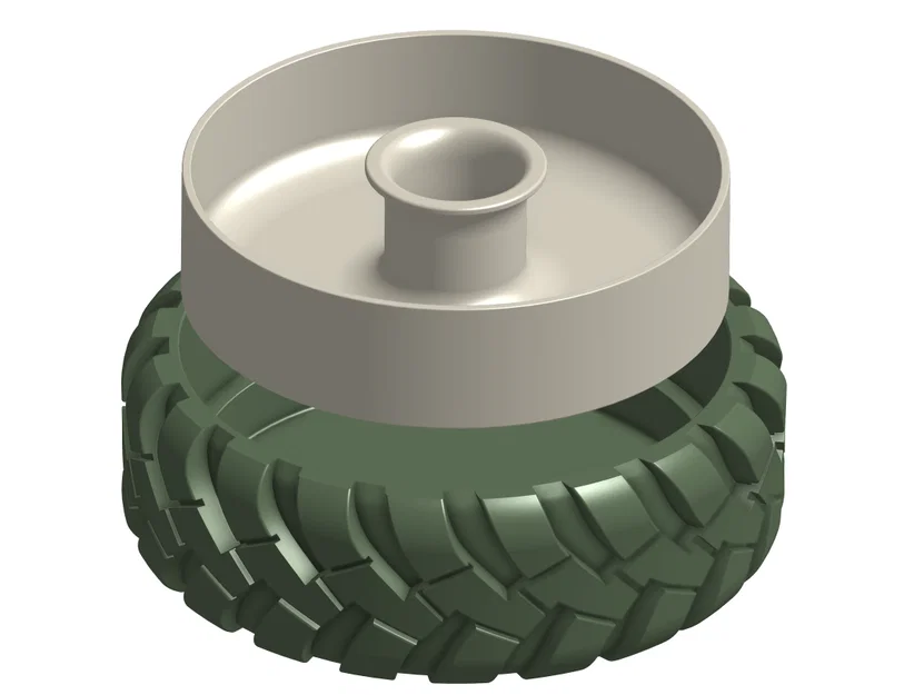 Tô Đựng Hạt Dẻ Cười Hình Lốp Xe Off-Road Độc Đáo - 3D Printing Model - Image 4