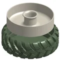 Tô Đựng Hạt Dẻ Cười Hình Lốp Xe Off-Road Độc Đáo - 3D Printing Model - Thumbnail 4