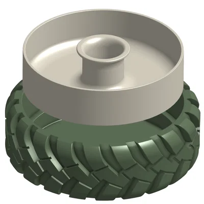 Tô Đựng Hạt Dẻ Cười Hình Lốp Xe Off-Road Độc Đáo - 3D Printing Model