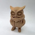 Mô hình Hoodie Owl (Cú mặc áo Hoodie) - Thumbnail 3
