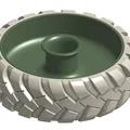 Tô Đựng Hạt Dẻ Cười Hình Lốp Xe Off-Road Độc Đáo - 3D Printing Model - Thumbnail 5