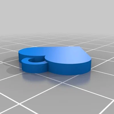 Móc khóa hình trái tim (Herz Anhänger)