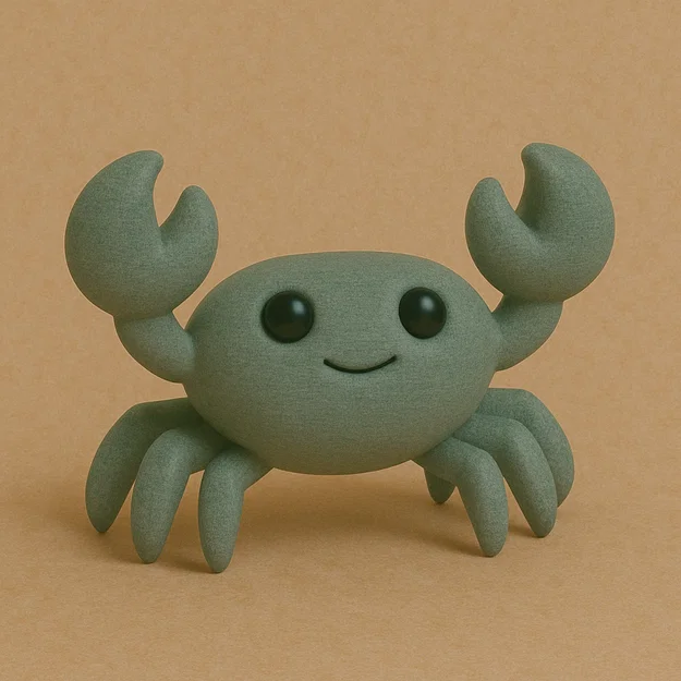 Mô hình Cua (Crab) - Phong cách đồ chơi tối giản - Image 1