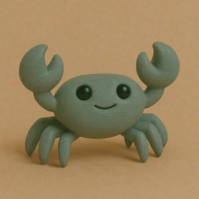 Mô hình Cua (Crab) - Phong cách đồ chơi tối giản