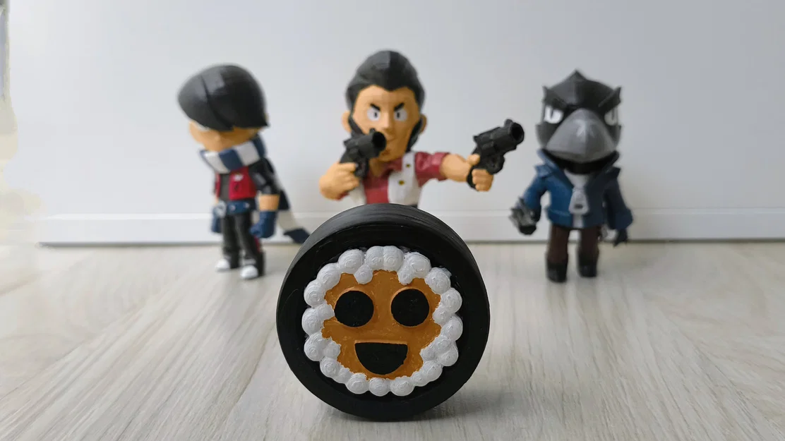 Mô hình 3D Brawl Stars Sushi Roll độc đáo cho người hâm mộ - Image 1