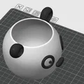 Chậu Cây Gấu Trúc Kawaii Dễ Thương - Dùng Để Trồng Sen Đá - Có Thể Tự Tô Màu - In 3D - Thumbnail 2