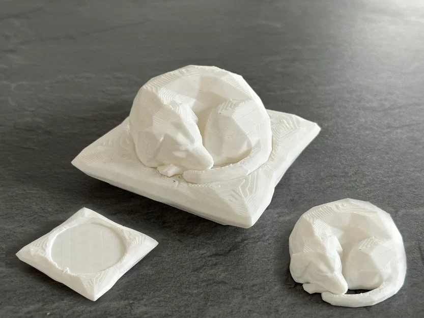 Mô hình chú chó Low Poly đang ngủ (Không cần Support) - Image 1