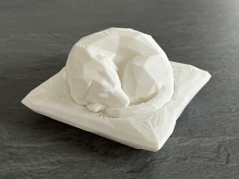 Mô hình chú chó Low Poly đang ngủ (Không cần Support) - Image 2