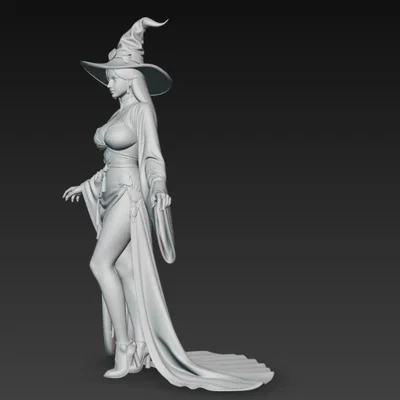 Mô hình phù thủy phong cách Trung Hoa quyến rũ - File in 3D chất lượng