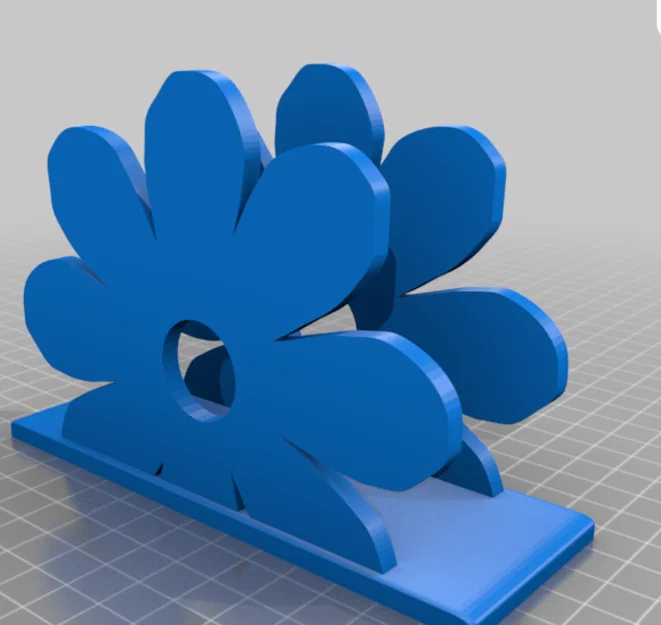 Mẫu giá đỡ khăn giấy hình bông hoa in 3D đẹp mắt và tiện lợi - Image 1