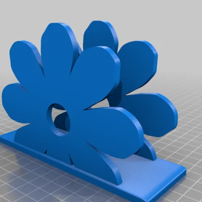 Mẫu giá đỡ khăn giấy hình bông hoa in 3D đẹp mắt và tiện lợi