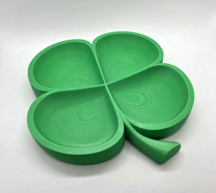 Khay Đựng Đồ Hình Cỏ Bốn Lá May Mắn (In 3D Không Cần Hỗ Trợ) - Image 7