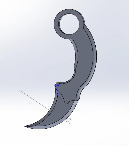 Dao Karambit CS (In nguyên khối) - Image 1