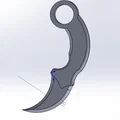 Dao Karambit CS (In nguyên khối) - Thumbnail 1