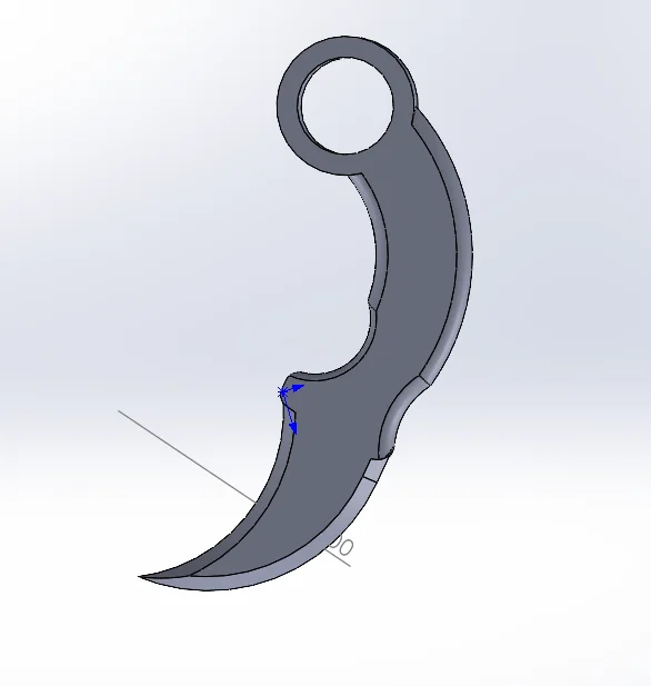 Dao Karambit CS (In nguyên khối) - Image 2