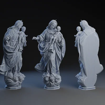 Mô hình 3D Đức Mẹ Los Remedios