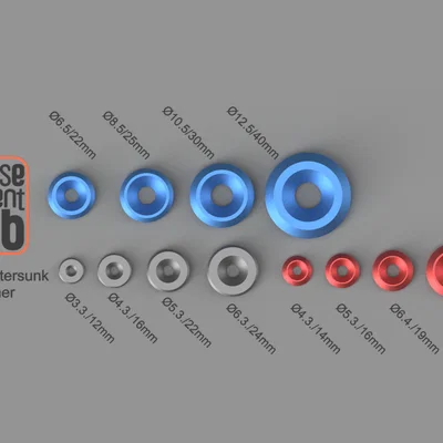 Bộ sưu tập Vòng đệm âm (Countersunk Washer) - Vòng đệm côn đa dạng kích thước