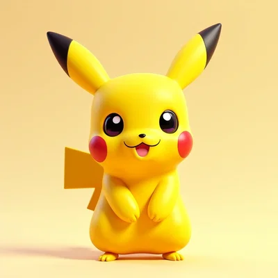 Mô hình Pikachu 3D dễ thương - File in STL chất lượng cao