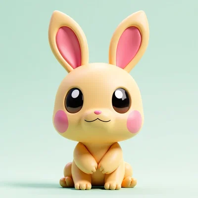 Mô hình chú thỏ Pokemon dễ thương trang trí lễ Phục sinh