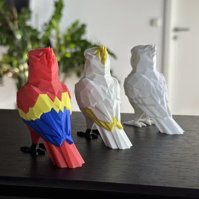 Chú Vẹt Low Poly Dễ Thương (Không Cần Support)