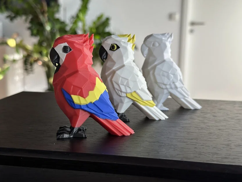 Chú Vẹt Low Poly Dễ Thương (Không Cần Support) - Image 5