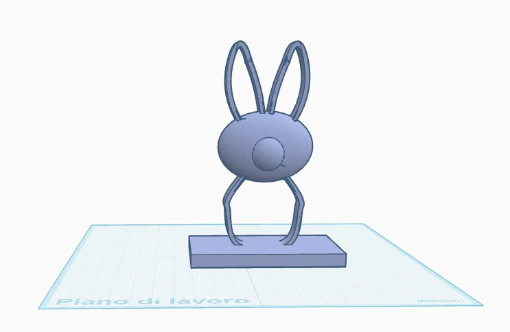 Mẫu in 3D bảng tên để bàn hình chú thỏ Phục sinh xinh xắn - Image 1