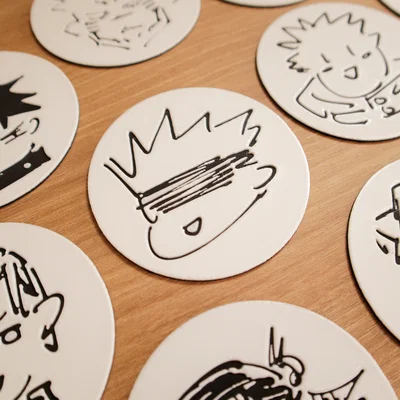 Bộ 10 Miếng Lót Ly Jujutsu Kaisen