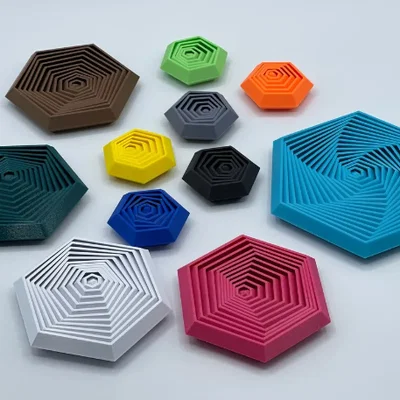 Mẫu in 3D Hexagon Fidget độc đáo: Đồ chơi giảm stress cực cuốn