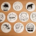 Bộ 10 Miếng Lót Ly Jujutsu Kaisen - Thumbnail 2