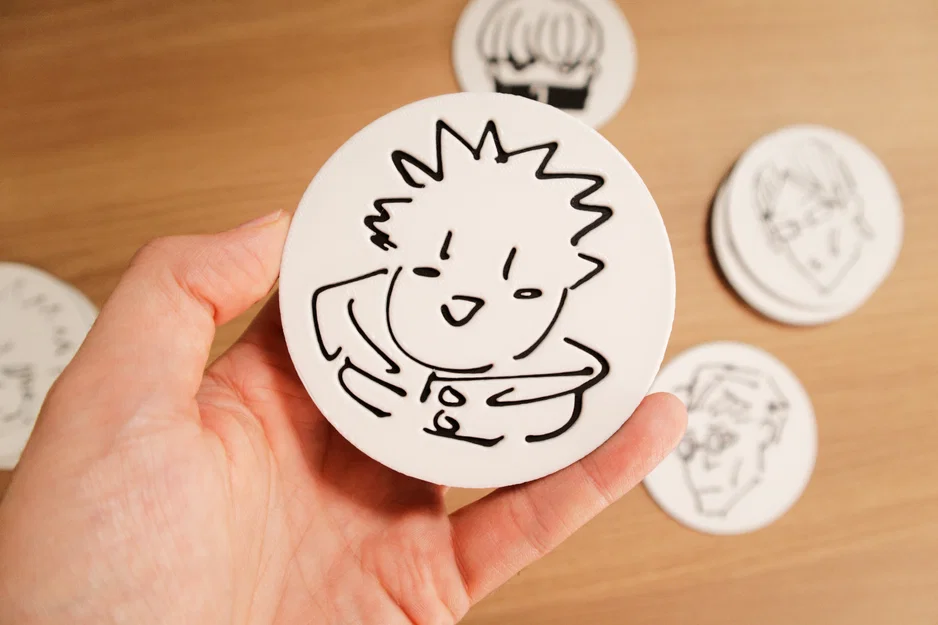 Bộ 10 Miếng Lót Ly Jujutsu Kaisen - Image 3