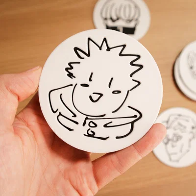 Bộ 10 Miếng Lót Ly Jujutsu Kaisen