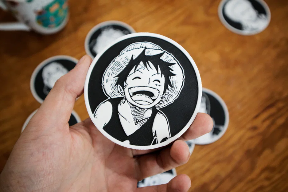 Bộ 10 Đế Lót Ly One Piece - Image 4