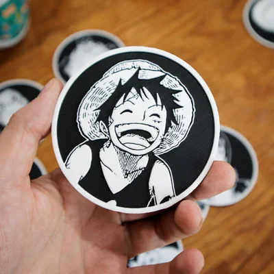 Bộ 10 Đế Lót Ly One Piece