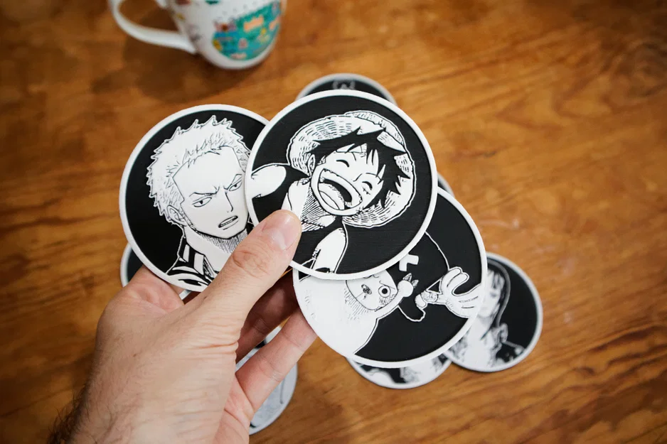 Bộ 10 Đế Lót Ly One Piece - Image 5