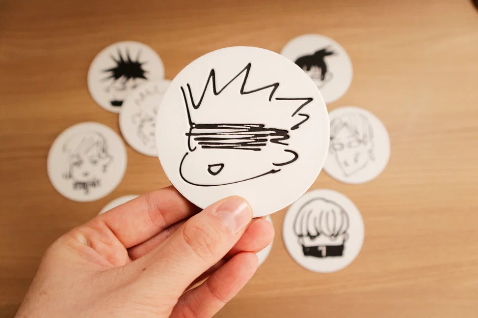 Bộ 10 Miếng Lót Ly Jujutsu Kaisen - Image 6